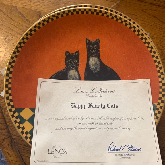 Set of 8 vintage collector plates 24k gold - Picture 5 of 8